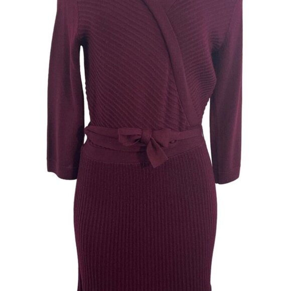 Kate Spade Women's Purple V Neck Long Sleeve Wrap Dress Sz S - NWT - Picture 6 of 10